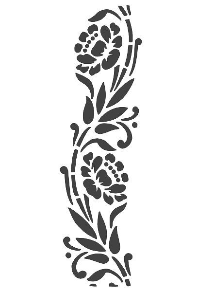 طرح قاب گل برش لیزری الگوی حاشیه - laser cut flower frame border pattern - برای دستگاه CNC چوب و لیزر (سی ان سی)
