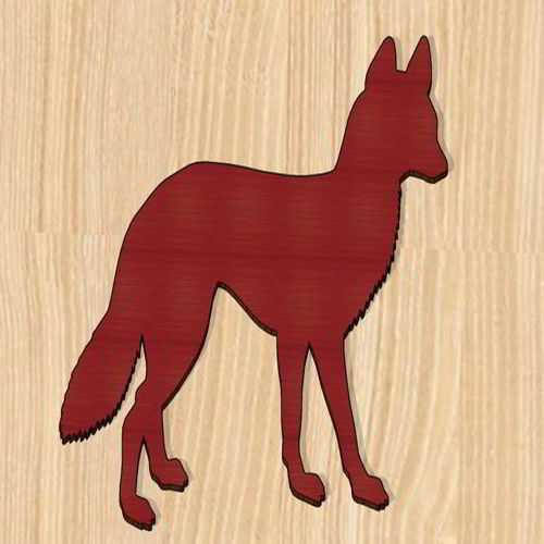 طرح برش لیزری روباه چوب شکل - laser cut fox wood shape - برای دستگاه CNC چوب و لیزر (سی ان سی)