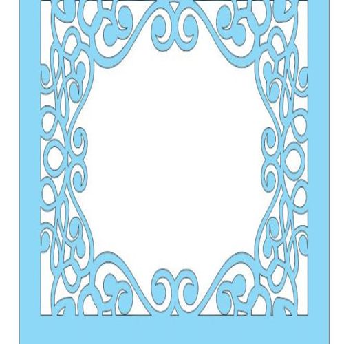 طرح قاب برش لیزری پانل گلدار - laser cut frame panel floral - برای دستگاه CNC چوب و لیزر (سی ان سی)