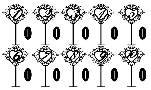 طرح میز ایستاده برش لیزری شماره - laser cut standing table stand numbers ve - برای دستگاه CNC چوب و لیزر (سی ان سی)