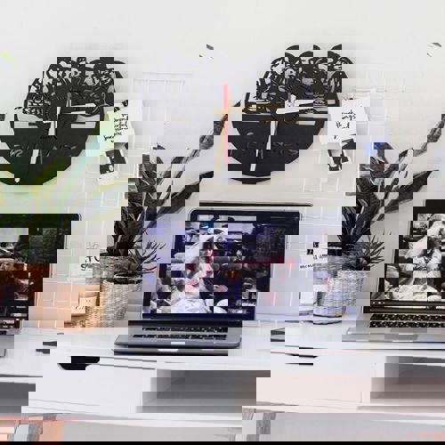 طرح ساعت دیواری دوستان برش لیزری وی - laser cut friends clock ve - برای دستگاه CNC چوب و لیزر (سی ان سی)