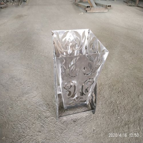 طرح برش پلاسما با برش لیزری سطل زباله - laser cut garbage basket waste container plasma cut plans - برای دستگاه CNC چوب و لیزر (سی ان سی)