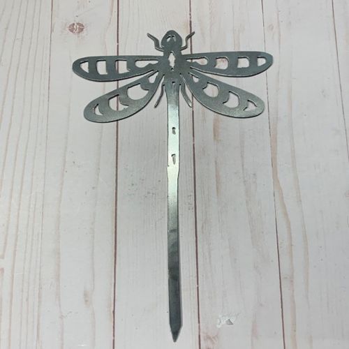 طرح تزئینات باغ با برش لیزری سنجاقک باغ میخ - laser cut garden decorations dragonfly garden stake - برای دستگاه CNC چوب و لیزر (سی ان سی)