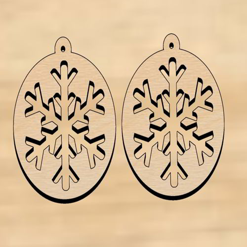 طرح گوشواره‌های هندسی برش لیزری درخت کریسمس - laser cut geometric christmas tree earrings ve - برای دستگاه CNC چوب و لیزر (سی ان سی)