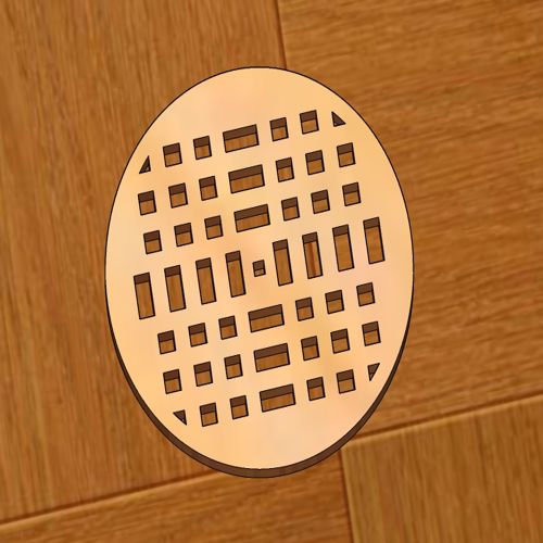 طرح زیرلیوانی‌های چوبی گرد هندسی برش لیزری برای لیوان چای و قهوه هزینه - laser cut geometric round coasters wood for tea coffee mug - برای دستگاه CNC چوب و لیزر (سی ان سی)