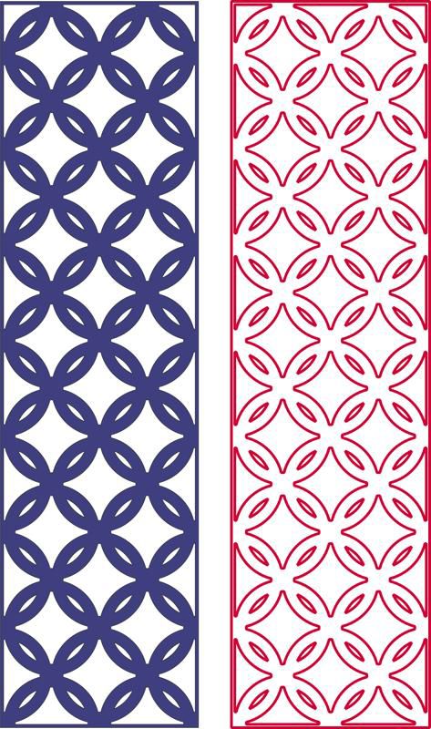 طرح برش لیزری هندسی الگوی یکپارچه - laser cut geometric seamless pattern - برای دستگاه CNC چوب و لیزر (سی ان سی)