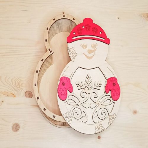 طرح جعبه هدیه برش لیزری خرگوش وکتورها هنر ctors - laser cut gift box bunny vectors art ve - برای دستگاه CNC چوب و لیزر (سی ان سی)