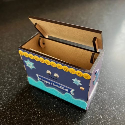 طرح جعبه کارت هدیه برش لیزری - laser cut gift card box ve - برای دستگاه CNC چوب و لیزر (سی ان سی)