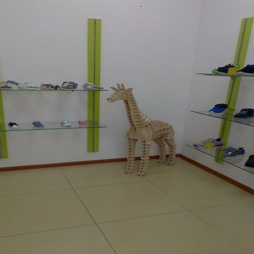 طرح پازل سه بعدی زرافه برش لیزری 0 میلی متر روکش - laser cut giraffe 3d plywood puzzle 10mm ve - برای دستگاه CNC چوب و لیزر (سی ان سی)