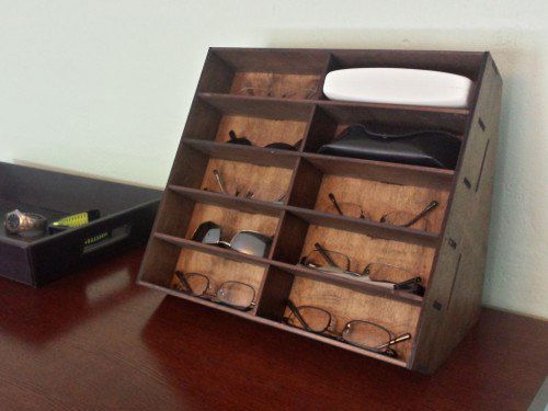 طرح برش لیزری شیشه قفسه - laser cut glasses rack - برای دستگاه CNC چوب و لیزر (سی ان سی)
