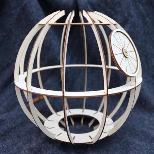 طرح لامپ چوبی برش خورده با لیزر، شکل کلی، لامپ - laser cut global shape wooden lamp ve - برای دستگاه CNC چوب و لیزر (سی ان سی)