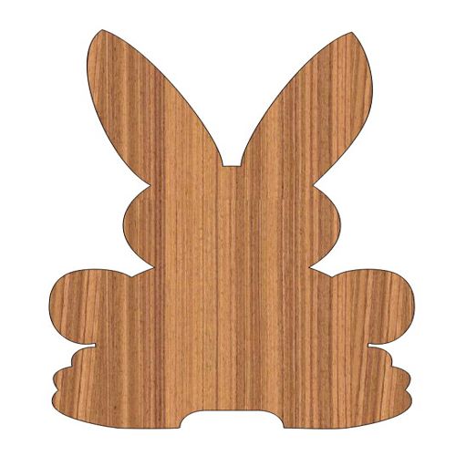 طرح برش لیزری براق خرگوش عید نهایی نقاشی طرح - laser cut graceful easter bunny unfinished design ve - برای دستگاه CNC چوب و لیزر (سی ان سی)