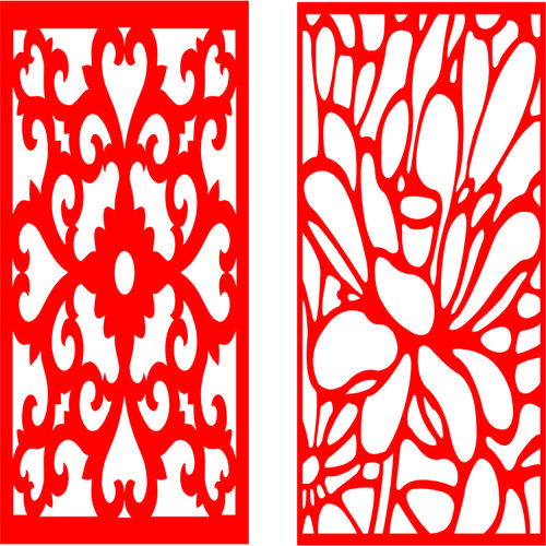 طرح دکور برش لیزری گریل طرح الگوی یکپارچه - laser cut grill design decor pattern seamless ve - برای دستگاه CNC چوب و لیزر (سی ان سی)