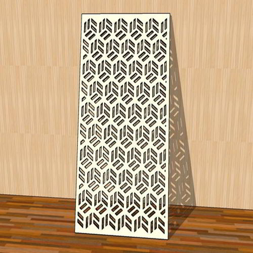 طرح برش لیزری گریل الگوی هندسی شبکه جداکننده اتاق - laser cut grill pattern geometric grid room divider ve - برای دستگاه CNC چوب و لیزر (سی ان سی)