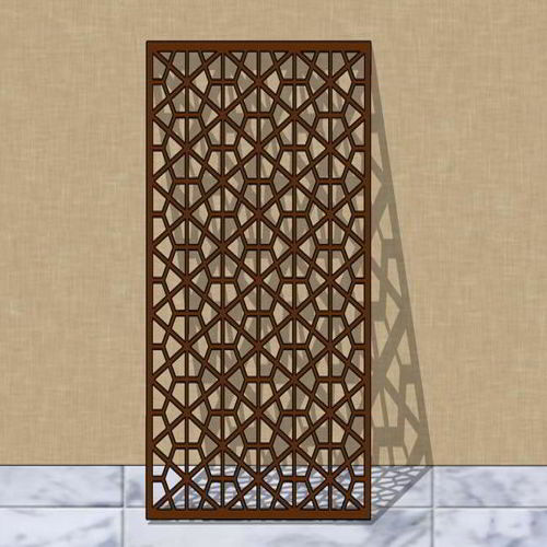 طرح برش لیزری گریل طرح جالی - laser cut grill pattern jali design - برای دستگاه CNC چوب و لیزر (سی ان سی)