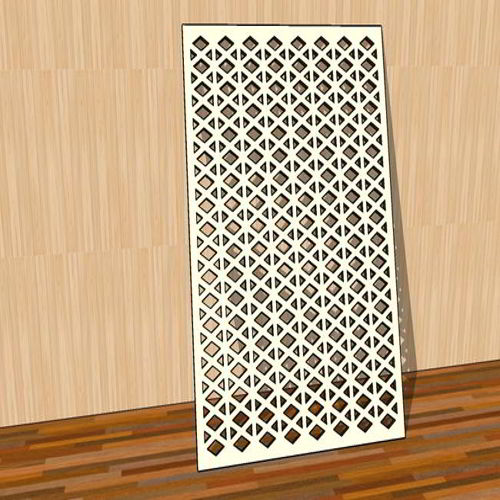 طرح برش لیزری گریل مستطیل پانل انتزاعی هندسی الگوی شبکه - laser cut grill rectangle panel abstract geometric pattern grid ve - برای دستگاه CNC چوب و لیزر (سی ان سی)