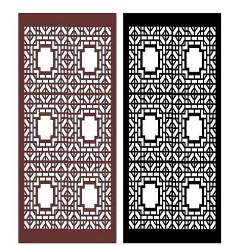 طرح برش لیزری گریل اتاق جداکننده - laser cut grill room divider ve - برای دستگاه CNC چوب و لیزر (سی ان سی)
