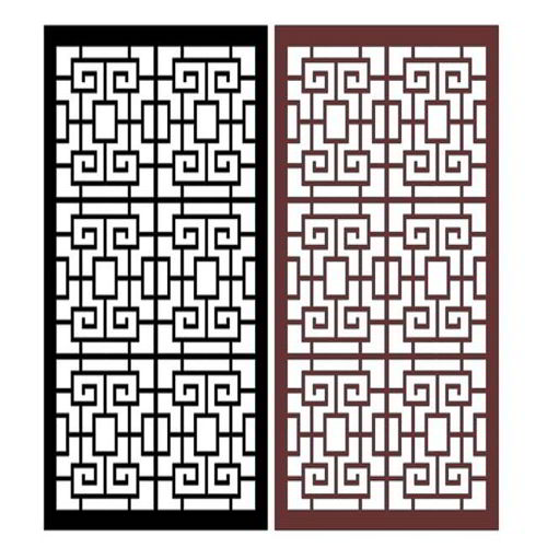 طرح پارتیشن اتاق گریل برش لیزری - laser cut grill room partition ve - برای دستگاه CNC چوب و لیزر (سی ان سی)