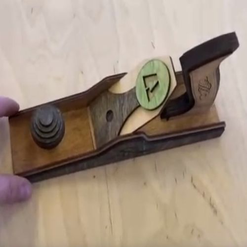طرح مدل برش لیزری چوبی دست‌ساز - laser cut hand wood planer model ve - برای دستگاه CNC چوب و لیزر (سی ان سی)