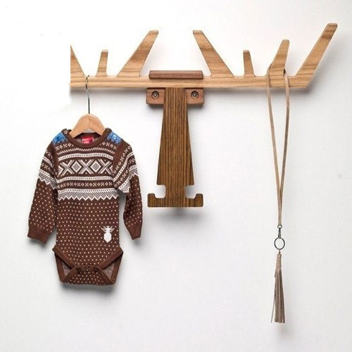 طرح برش لیزری چوب لباسی گوزن شمالی - laser cut hanger moose - برای دستگاه CNC چوب و لیزر (سی ان سی)