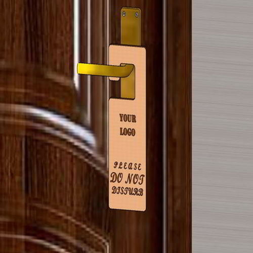 طرح تابلوی مزاحمت برش لیزری آویزان شده - laser cut hanging do not disturb sign ve - برای دستگاه CNC چوب و لیزر (سی ان سی)