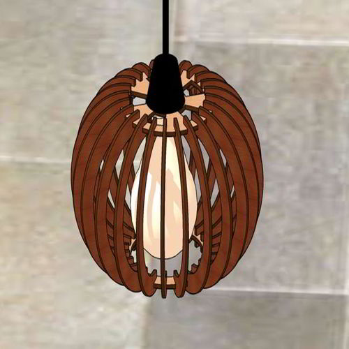 طرح لامپ آویز برش لیزری نور - laser cut hanging lamp light ve - برای دستگاه CNC چوب و لیزر (سی ان سی)