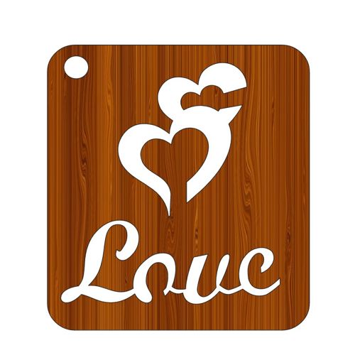 طرح برش لیزری کارت کادو روز ولنتاین طرح برش چوبی - laser cut happy valentines day gift tag design wooden cutout ve - برای دستگاه CNC چوب و لیزر (سی ان سی)