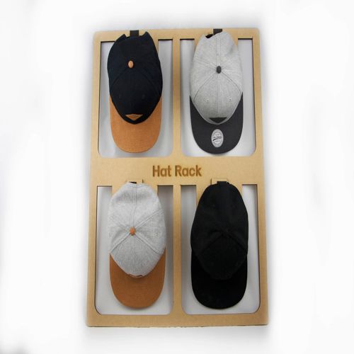 طرح قفسه کلاه برش لیزری mm mdf - laser cut hat rack 5mm mdf - برای دستگاه CNC چوب و لیزر (سی ان سی)