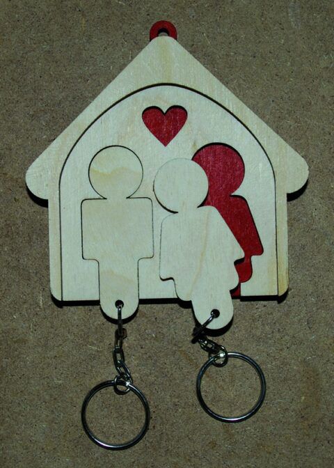 طرح laser-cut-his-and-hers-key-holder-wall-mount-key-chain-holder-gift-for-couples-ve