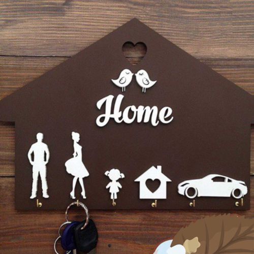 طرح جاکلیدی چوبی برش لیزری به شکل خانه جاکلیدی چوبی شخصی‌سازی‌شده هزینه - laser cut home shaped wooden key holder personalized key hanger ve - برای دستگاه CNC چوب و لیزر (سی ان سی)