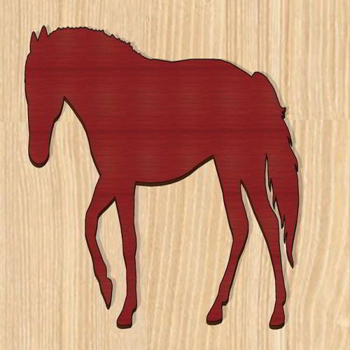 طرح برش لیزری اسب چوب - laser cut horse wood cutout - برای دستگاه CNC چوب و لیزر (سی ان سی)