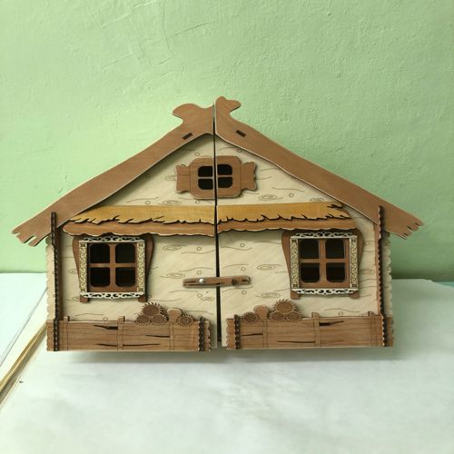 طرح برش لیزری خانه‌دار - laser cut housekeeper - برای دستگاه CNC چوب و لیزر (سی ان سی)