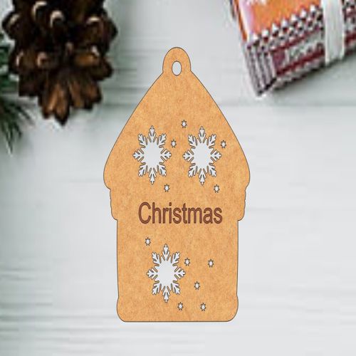 طرح برش لیزری خانه تزئینات بابلس تزئینات کریسمس - laser cut house ornament bauble christmas decorations ve - برای دستگاه CNC چوب و لیزر (سی ان سی)