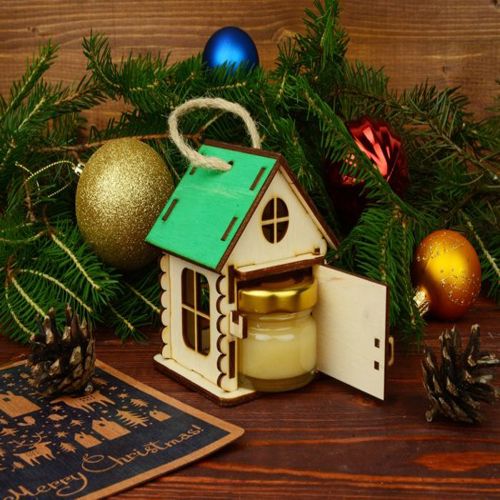 طرح جعبه بسته‌بندی به شکل خانه با برش لیزری برای هدیه - laser cut house shaped box packaging box for gifts - برای دستگاه CNC چوب و لیزر (سی ان سی)