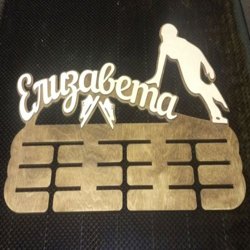 طرح دارنده مدال اسکیت روی یخ برش لیزری - laser cut ice skating medal holder ve - برای دستگاه CNC چوب و لیزر (سی ان سی)