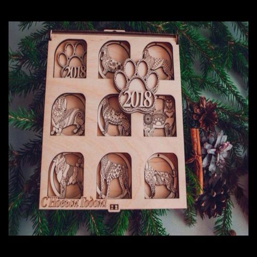 طرح لیزر برش igrushki i korobka - laser cut igrushki i korobka ve - برای دستگاه CNC چوب و لیزر (سی ان سی)