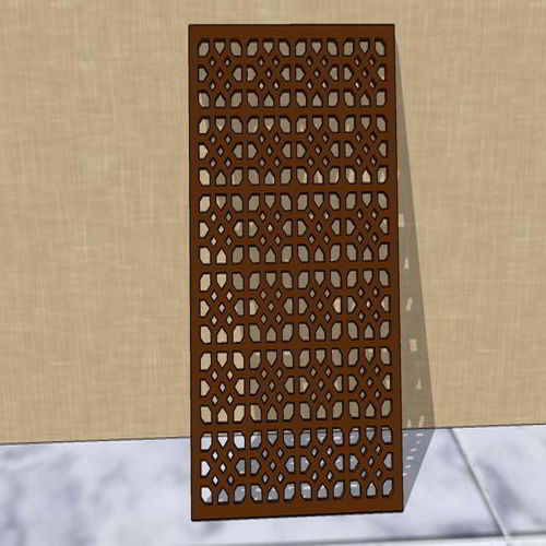 طرح برش لیزری پارتیشن داخلی اتاق جداکننده گریل الگوی jali design - laser cut interior partition room divider grill pattern jali design ve - برای دستگاه CNC چوب و لیزر (سی ان سی)