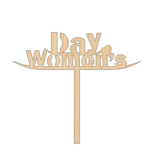 طرح laser-cut-international-womens-day-8-march-topper-women-day-wood-cutout-ve