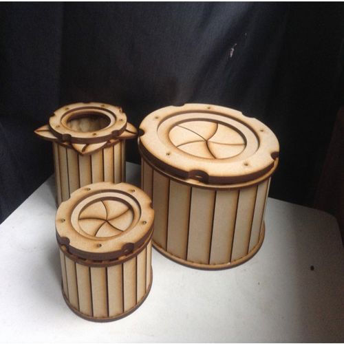 طرح برش لیزری عنبیه جعبه مدیوم - laser cut iris box medium - برای دستگاه CNC چوب و لیزر (سی ان سی)