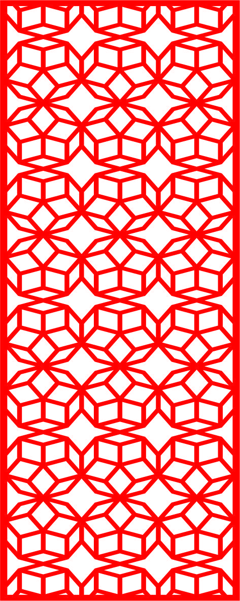 طرح برش لیزری طرح جلی پانل گریل - laser cut jali design grill panel ve - برای دستگاه CNC چوب و لیزر (سی ان سی)