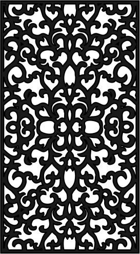 طرح برش لیزری جالی گریل الگو درز - laser cut jali design grill pattern seamless ve - برای دستگاه CNC چوب و لیزر (سی ان سی)