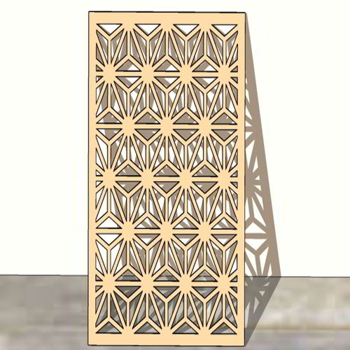 طرح laser-cut-jali-floral-design-room-divider-grill-privacy-screen-partition-panel
