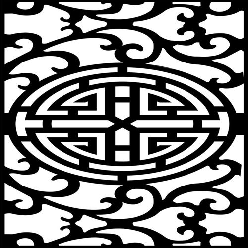 طرح برش لیزری جلی الهام گرفته از الگو - laser cut jali inspired pattern ve - برای دستگاه CNC چوب و لیزر (سی ان سی)