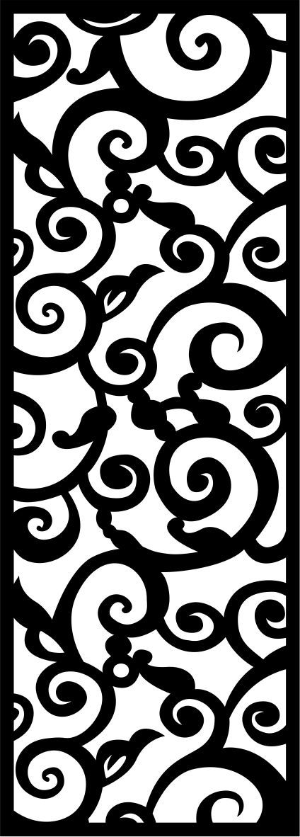 طرح برش لیزری جلی الهام گرفته از الگو صفحه - laser cut jali inspired pattern screen ve - برای دستگاه CNC چوب و لیزر (سی ان سی)