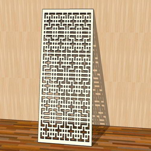 طرح برش لیزری جلی پانل هندسی الگوی شبکه تزئینات - laser cut jali panel geometric pattern grid ornament ve - برای دستگاه CNC چوب و لیزر (سی ان سی)