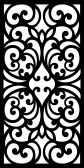 طرح برش لیزری جلی الگو پنل طراحی - laser cut jali pattern panel design ve - برای دستگاه CNC چوب و لیزر (سی ان سی)