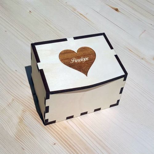 طرح جعبه جواهرات برش لیزری 6 میلی‌متری - laser cut jewelry box 6mm - برای دستگاه CNC چوب و لیزر (سی ان سی)