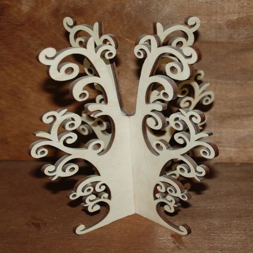 طرح برش لیزری جواهرات پایه گوشواره گردنبند نگهدارنده نگهدارنده سازماندهنده - laser cut jewelry tree stand earring necklace tree holder organizer ve - برای دستگاه CNC چوب و لیزر (سی ان سی)