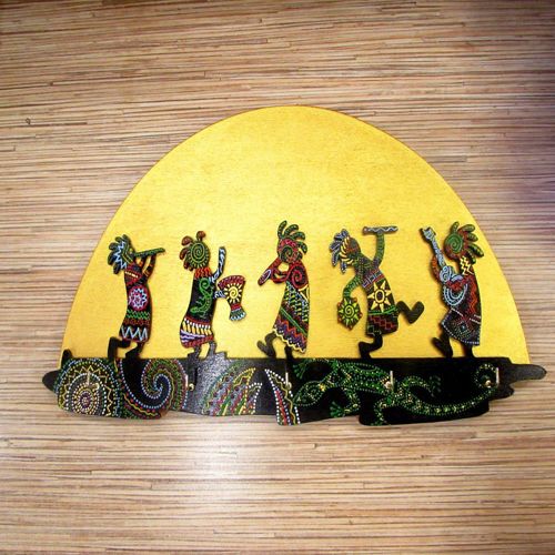 طرح برش لیزری kokopelli key holder - laser cut kokopelli key holder ve - برای دستگاه CNC چوب و لیزر (سی ان سی)