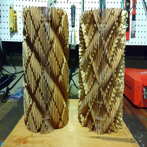طرح آباژور برش لیزری آباژور - laser cut lamp shades - برای دستگاه CNC چوب و لیزر (سی ان سی)